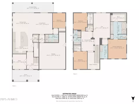 Floorplan - 4257 E John St, Gilbert, AZ 85295 photo 3 of 5
