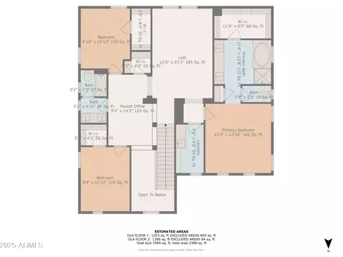 Floorplan - 4257 E John St, Gilbert, AZ 85295 photo 2 of 5