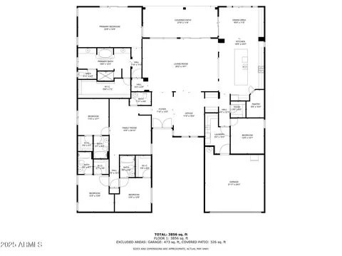 Floorplan - 2835 E Athena Ct, Gilbert, AZ 85297 photo 1 of 1