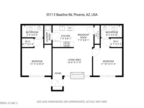 Floorplan - 3511 E Baseline Rd #1259, Phoenix, AZ 85042 photo 1 of 1