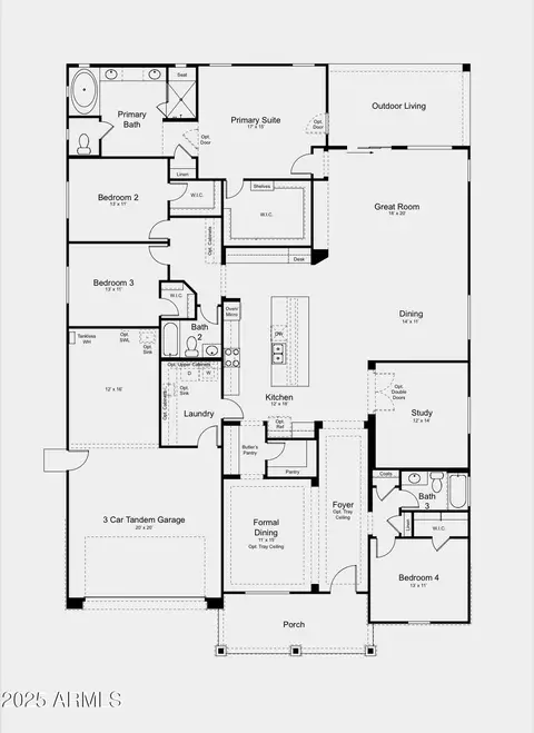 Floorplan - 4288 E Comstock Dr, Gilbert, AZ 85296 photo 1 of 1
