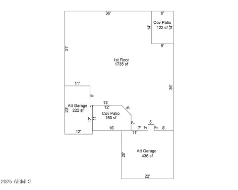 Floorplan - 2441 W Beverly Rd, Phoenix, AZ 85041 photo 1 of 1