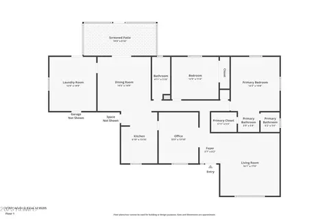 Floorplan - 6702 E Adobe St, Mesa, AZ 85205 photo 1 of 1
