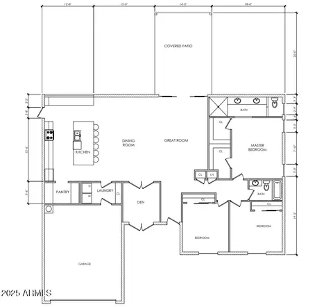 Floorplan - 4059 E Cholla St, Phoenix, AZ 85028 photo 1 of 1