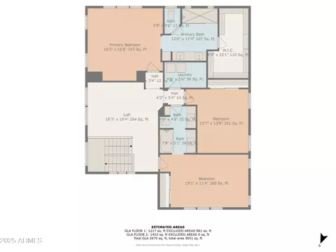 Floorplan - 10129 E Ampere Ave, Mesa, AZ 85212 photo 2 of 3