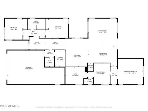 Floorplan - 727 E Monte Way, Phoenix, AZ 85042 photo 1 of 2