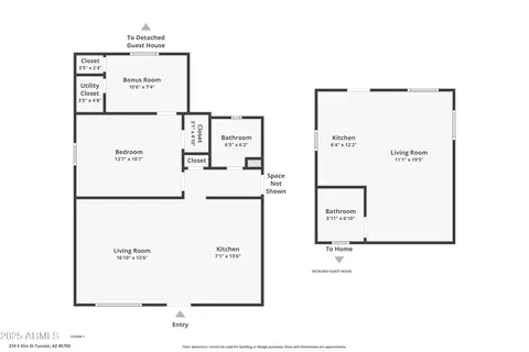 Floorplan - 210 Elm St, Tucson, AZ 85705 photo 1 of 2