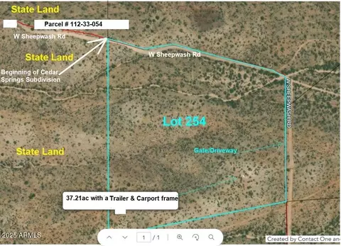 37 W 21ac W Sheepwash Rd #254, Willcox, AZ 85643