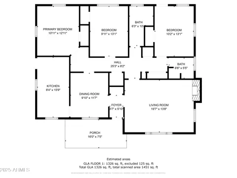 Floorplan - 855 E Windsor Ave, Phoenix, AZ 85006 photo 2 of 3