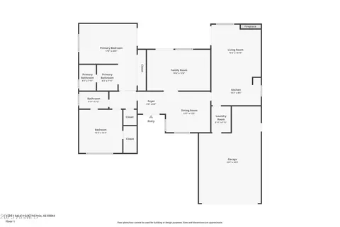 Floorplan - 4325 E Sacaton St, Phoenix, AZ 85044 photo 1 of 1
