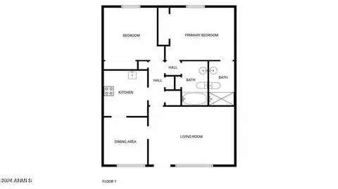 Floorplan - 214 E Ruth Ave #107, Phoenix, AZ 85020 photo 1 of 1