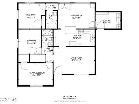 Floorplan - 1926 E Clarendon Ave, Phoenix, AZ 85016 photo 1 of 1