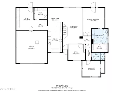 Floorplan - 1819 E Colter St, Phoenix, AZ 85016 photo 1 of 2