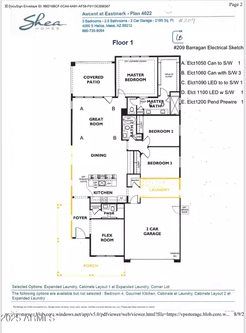 Floorplan - 9716 E Resistance Ave, Mesa, AZ 85212 photo 1 of 1