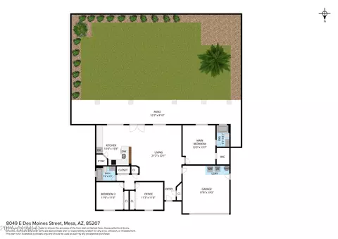 Floorplan - 8049 E Des Moines St, Mesa, AZ 85207 photo 1 of 1
