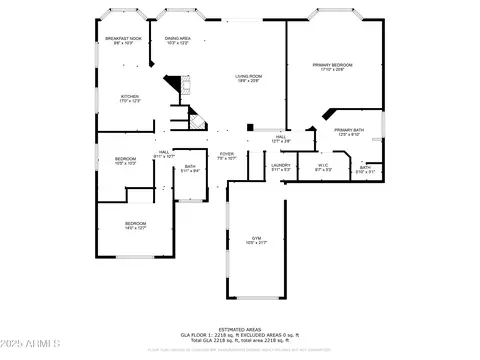 Floorplan - 4518 E Aspen Way, Gilbert, AZ 85234 photo 1 of 1