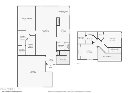 Floorplan - 448 E Wescott Dr, Phoenix, AZ 85024 photo 1 of 2