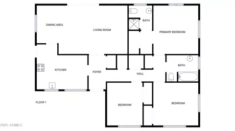 Floorplan - 2201 W Avalon Dr, Phoenix, AZ 85015 photo 1 of 1