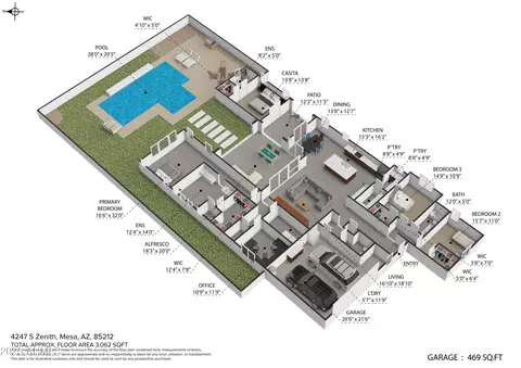 Floorplan - 4247 S Zenith --, Mesa, AZ 85212 photo 2 of 2