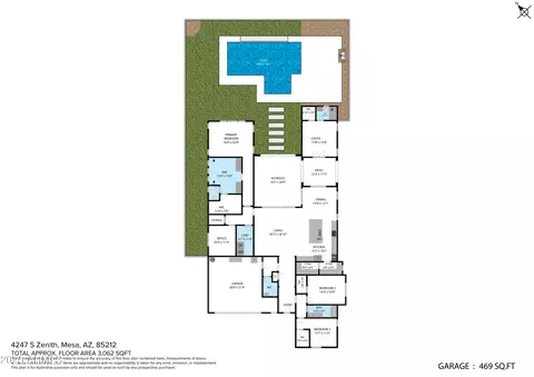 Floorplan - 4247 S Zenith --, Mesa, AZ 85212 photo 1 of 2
