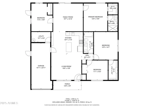 Floorplan - 2433 E Impala Ave, Mesa, AZ 85204 photo 1 of 1