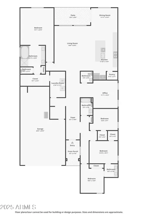 Floorplan - 10122 E Supernova Dr, Mesa, AZ 85212 photo 1 of 1