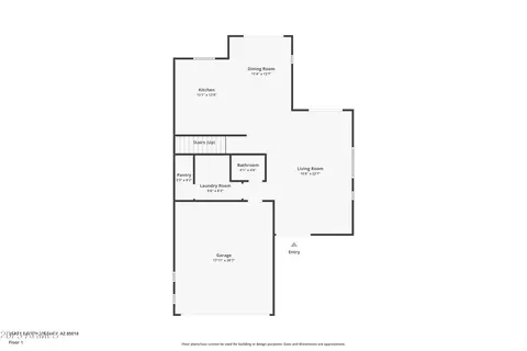 Floorplan - 3845 Earll Dr, Phoenix, AZ 85018 photo 2 of 3