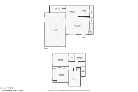 Floorplan - 4614 E Pueblo Ave, Phoenix, AZ 85040 photo 2 of 2