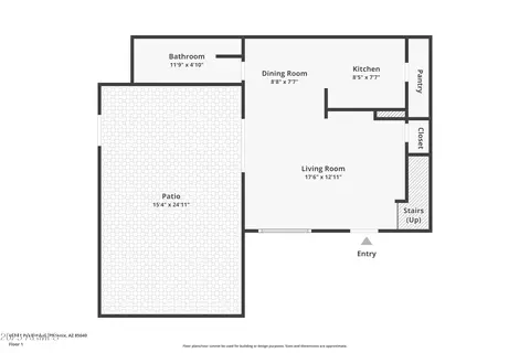 Floorplan - 4614 E Pueblo Ave, Phoenix, AZ 85040 photo 1 of 2
