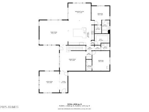 Floorplan - 3749 E Sagebrush St, Gilbert, AZ 85296 photo 2 of 4