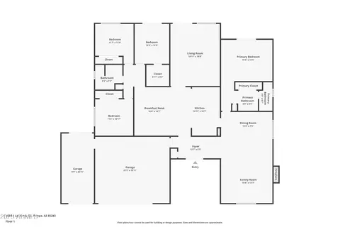 Floorplan - 1868 E La Donna Dr, Tempe, AZ 85283 photo 1 of 2
