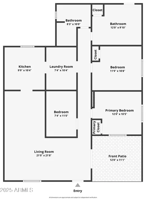 Floorplan - 288 E Broadway Ave, Coolidge, AZ 85128 photo 1 of 1