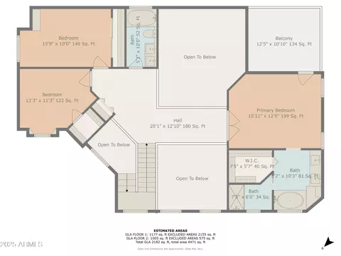 Floorplan - 4715 E Carmen St, Phoenix, AZ 85044 photo 2 of 3