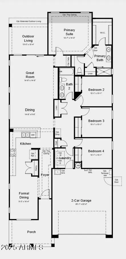 Floorplan - 7832 E Quintana Ave, Mesa, AZ 85212 photo 1 of 2