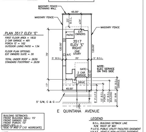 Floorplan - 7832 E Quintana Ave, Mesa, AZ 85212 photo 2 of 2