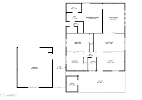 Floorplan - 2346 E Sylvia St, Phoenix, AZ 85022 photo 1 of 1