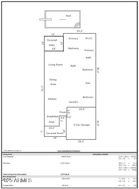 Floorplan - 537 E Balao Dr, Phoenix, AZ 85085 photo 1 of 1