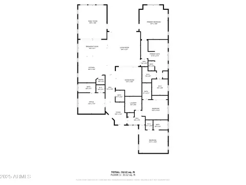Floorplan - 8021 E Jasmine St, Mesa, AZ 85207 photo 1 of 1