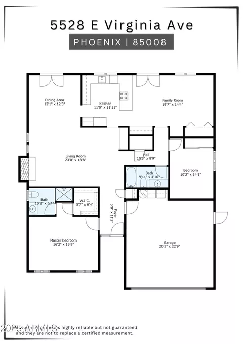 Floorplan - 5528 E Virginia Ave, Phoenix, AZ 85008 photo 1 of 1