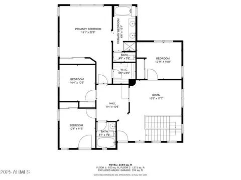 Floorplan - 4368 E Cullumber St, Gilbert, AZ 85234 photo 2 of 6