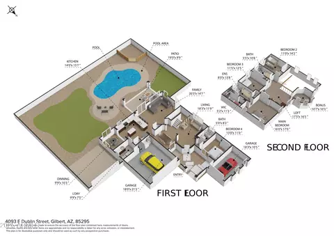 Floorplan - 4093 E Dublin St, Gilbert, AZ 85295 photo 2 of 2