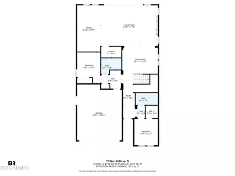 Floorplan - 3415 E Arabian Dr, Gilbert, AZ 85296 photo 1 of 3