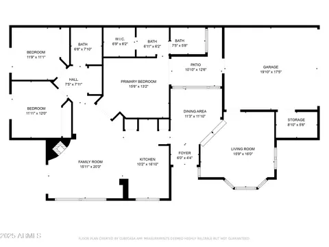 Floorplan - 1023 E Sahuaro Dr, Phoenix, AZ 85020 photo 1 of 1