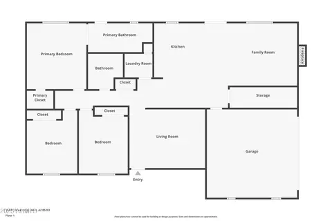 Floorplan - 1829 E Decatur St, Mesa, AZ 85203 photo 1 of 1