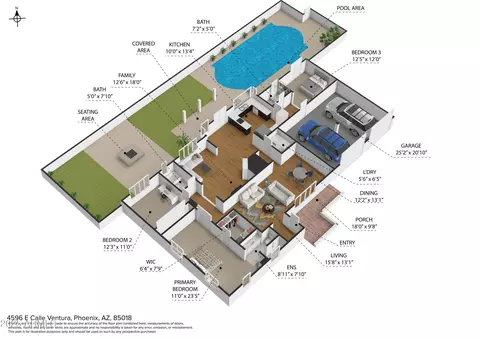 Floorplan - 4596 E Calle Ventura --, Phoenix, AZ 85018 photo 4 of 5