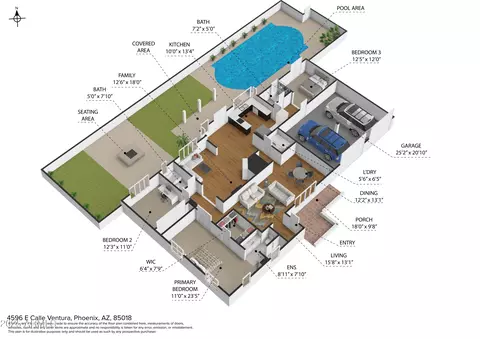 Floorplan - 4596 E Calle Ventura --, Phoenix, AZ 85018 photo 1 of 5