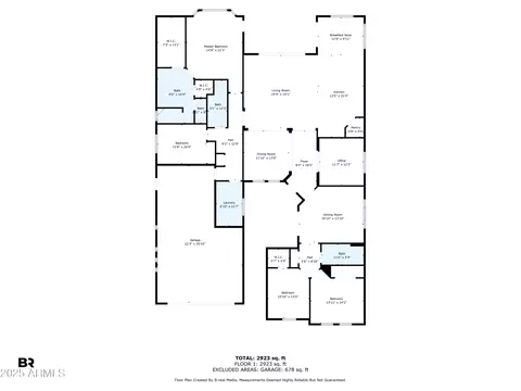 Floorplan - 3872 E Jude Ln, Gilbert, AZ 85298 photo 1 of 1
