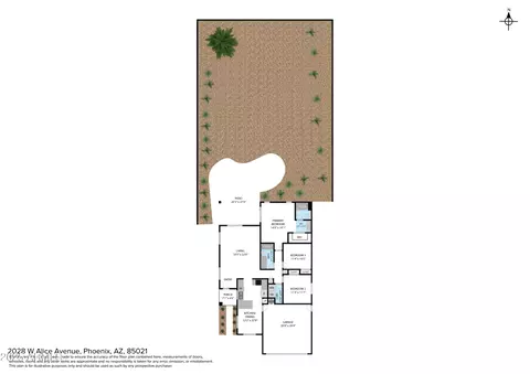 Floorplan - 2028 W Alice Ave, Phoenix, AZ 85021 photo 1 of 4