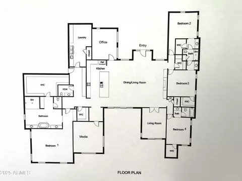 Floorplan - 2735 E Kingbird Dr, Gilbert, AZ 85297 photo 1 of 1