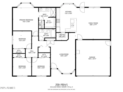 Floorplan - 3059 E Tyson Ct, Gilbert, AZ 85295 photo 2 of 2